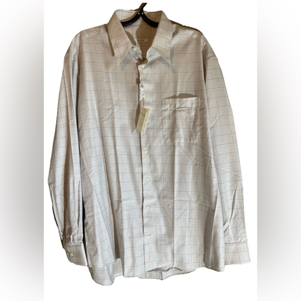 PAL  ZILERI DRESS MENS SHIRT FRENCH CUFF SIZE 17 / 43 RETAIL $315